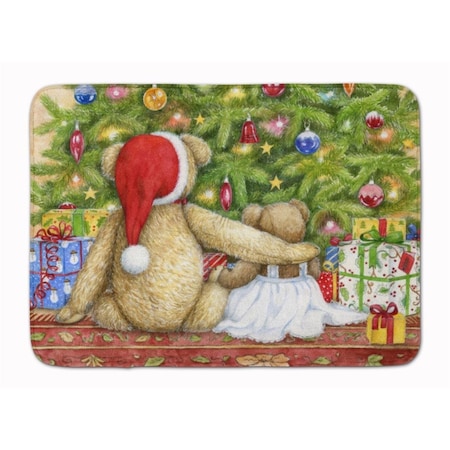 Carolines Treasures Christmas Teddy Bears with Tree Machine Washable Memory Foam Mat CDCO0415RUG